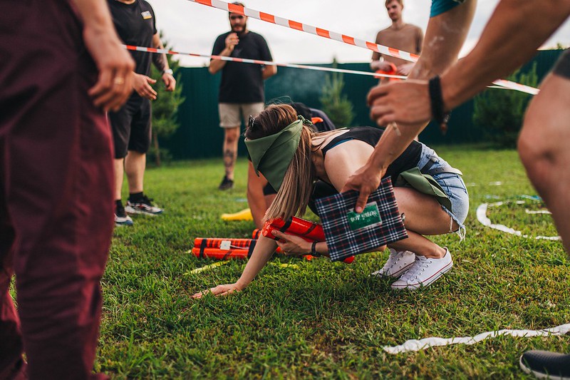 Тимбилдинг на свежем воздухе в Khabarovsk ко Дню строителя